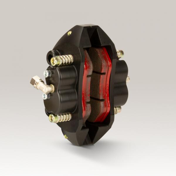Bremssattel hinten 4-Kolben schwarz | CIK/FIA